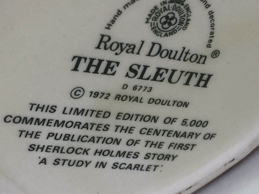 Royal Doulton Small 'The Sleuth' D6773 Character Jug 1972 [Photo 3]