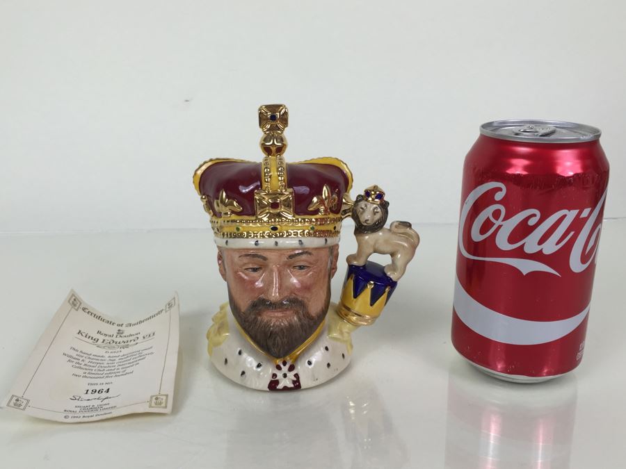Royal Doulton Small 'King Edward VII' D6923 Character Jug 1992 Limited Edition 1,964 Of 2,500 [Photo 4]
