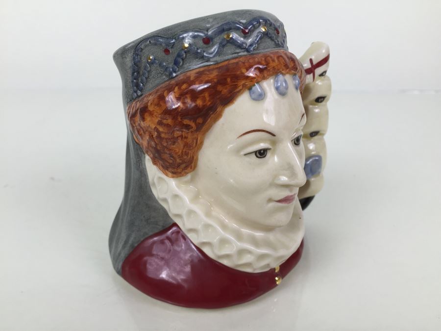 Royal Doulton Small 'Queen Elizabeth I of England' D6821 Character Mug 1988 Limited Edition 2,862 Of 9,500 [Photo 9]