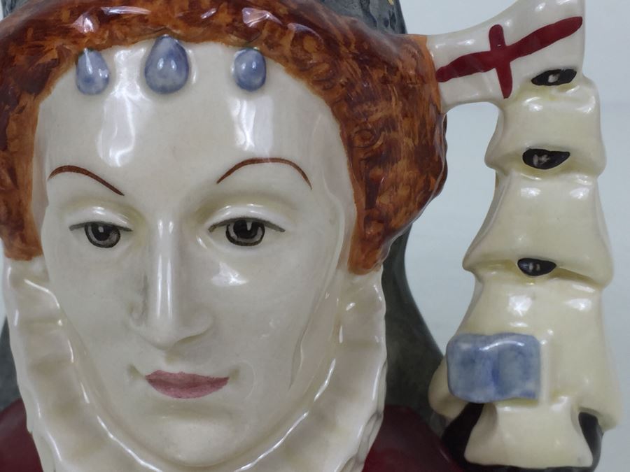 Royal Doulton Small 'Queen Elizabeth I of England' D6821 Character Mug 1988 Limited Edition 2,862 Of 9,500 [Photo 2]