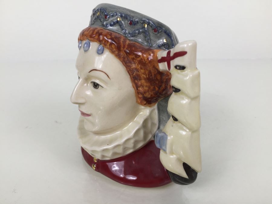 Royal Doulton Small 'Queen Elizabeth I of England' D6821 Character Mug 1988 Limited Edition 2,862 Of 9,500 [Photo 5]