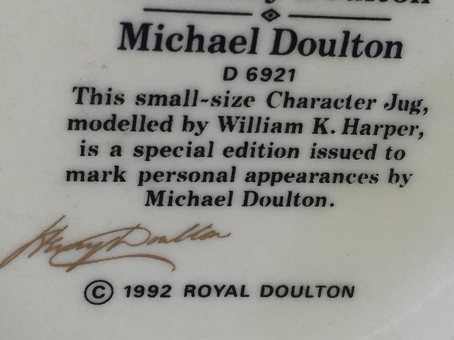 Royal Doulton Small 'Sir Henry Doulton & Michael Doulton' D6921 Character Jug 1992 [Photo 11]