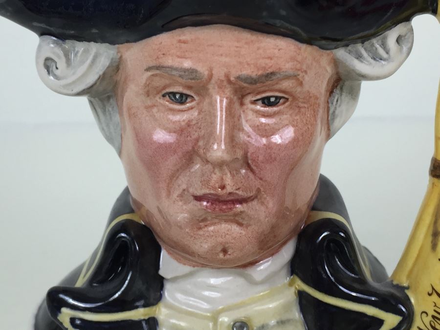 Royal Doulton Small 'Captain Cook' Character Jug Jim Beam Liquor Decanter [Photo 2]