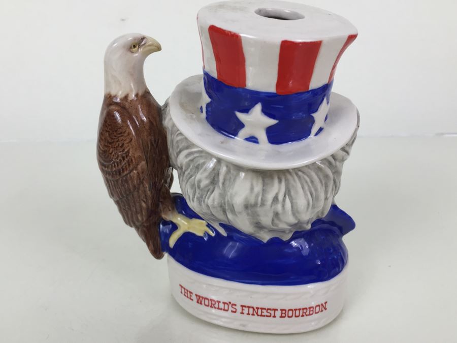 Royal Doulton Medium 'Jim Beam Bourbon Whiskey' Uncle Sam Character Jug  [Photo 8]