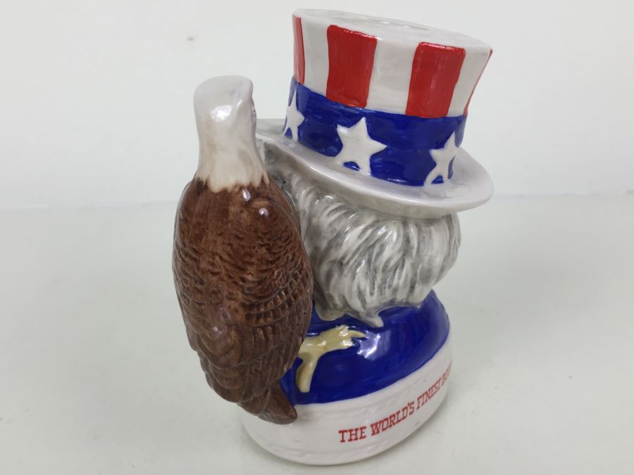 Royal Doulton Medium 'Jim Beam Bourbon Whiskey' Uncle Sam Character Jug  [Photo 7]