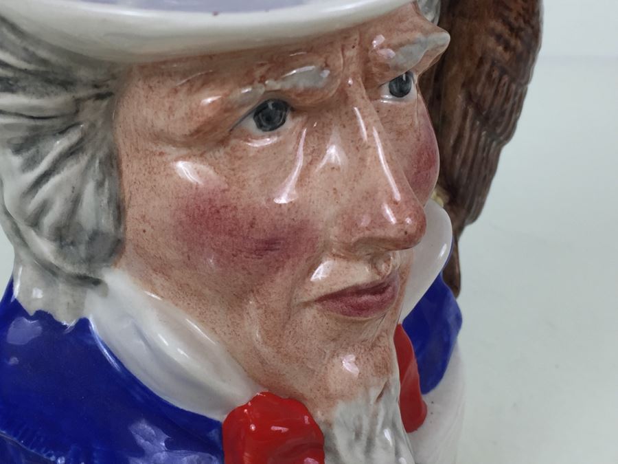 Royal Doulton Medium 'Jim Beam Bourbon Whiskey' Uncle Sam Character Jug  [Photo 11]
