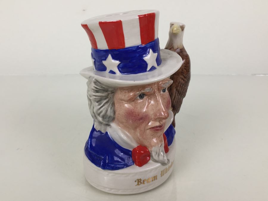 Royal Doulton Medium 'Jim Beam Bourbon Whiskey' Uncle Sam Character Jug  [Photo 10]