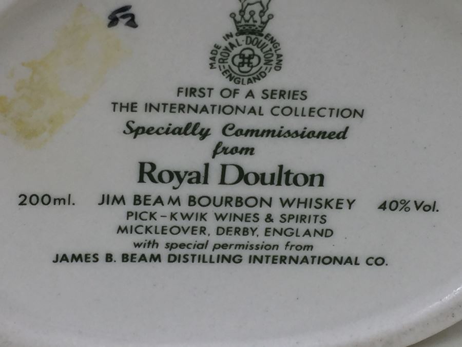 Royal Doulton Medium 'Jim Beam Bourbon Whiskey' Uncle Sam Character Jug  [Photo 12]