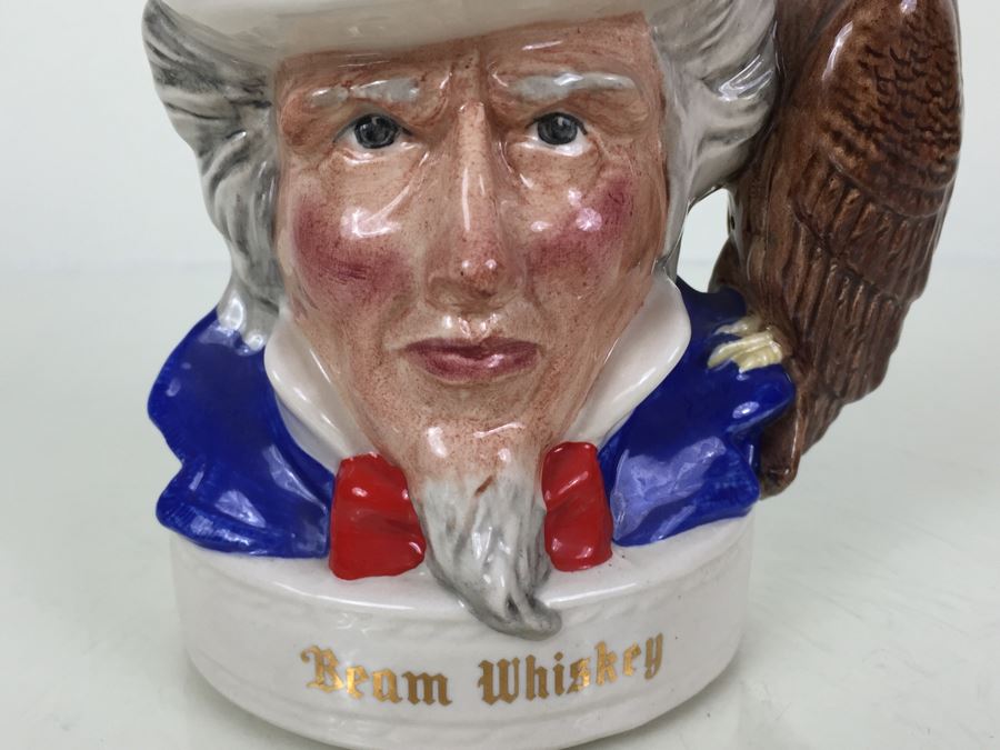 Royal Doulton Medium 'Jim Beam Bourbon Whiskey' Uncle Sam Character Jug  [Photo 2]
