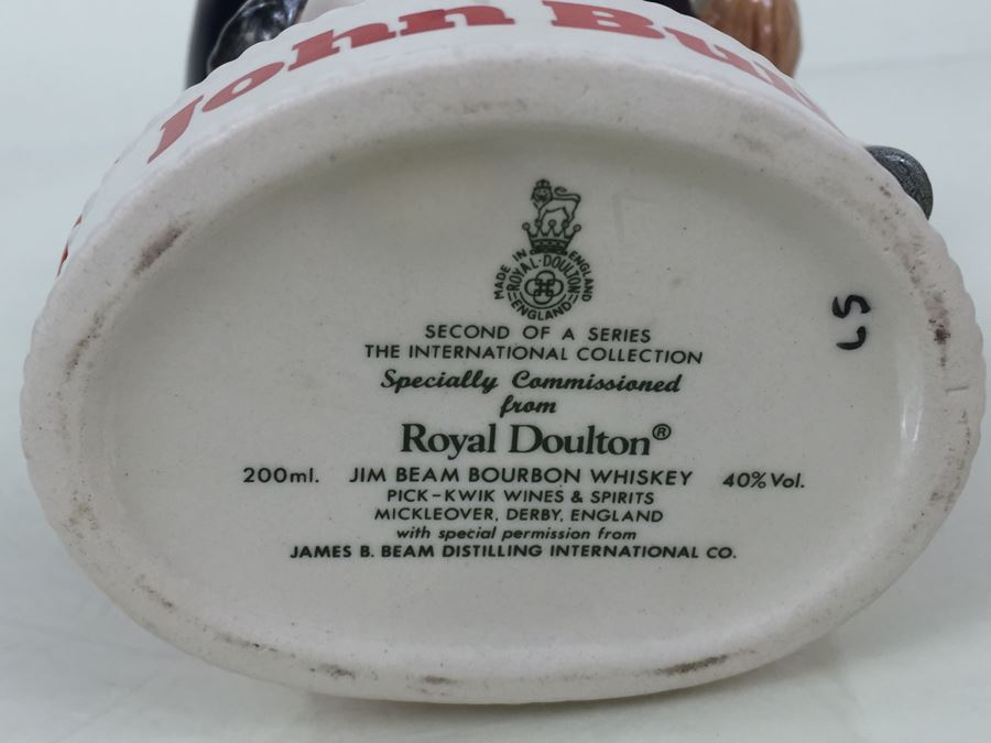 Royal Doulton Medium 'Jim Beam Bourbon Whiskey' John Bull Character Jug [Photo 3]
