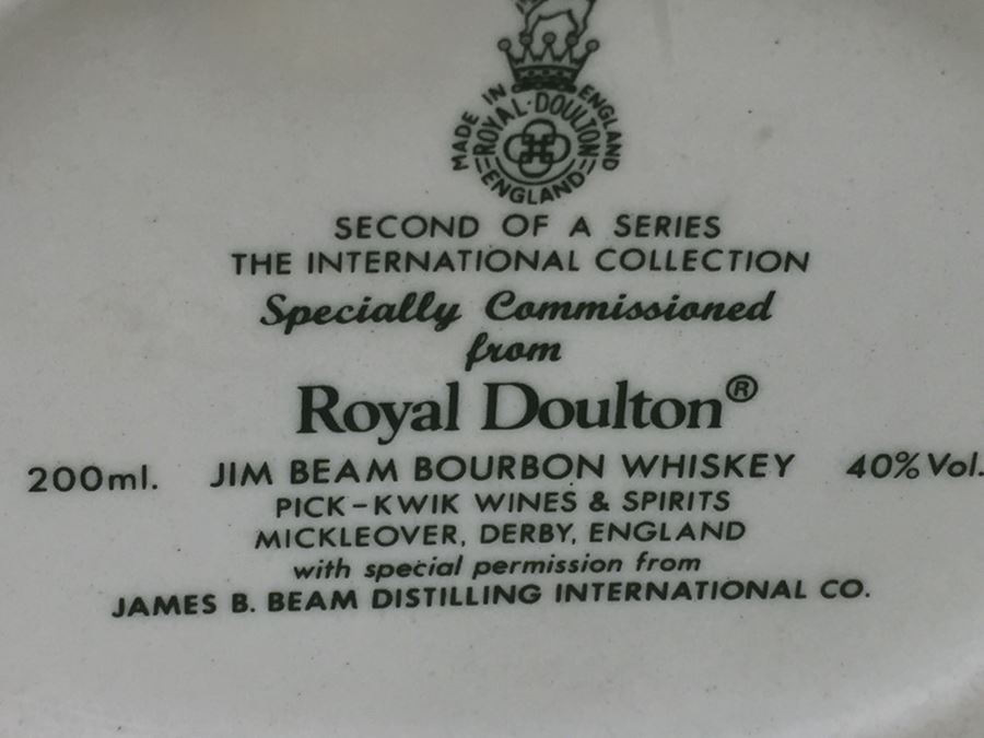 Royal Doulton Medium 'Jim Beam Bourbon Whiskey' John Bull Character Jug [Photo 13]