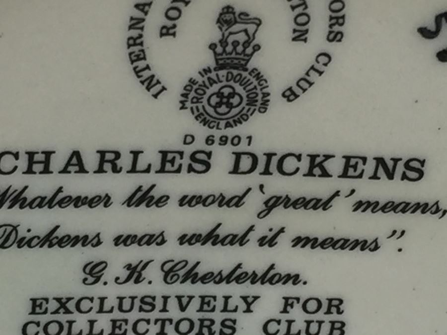 Royal Doulton Medium 'Charles Dickens' D6901 Character Jug 1991 Limited Edition 2,266 Of 7,500 [Photo 13]
