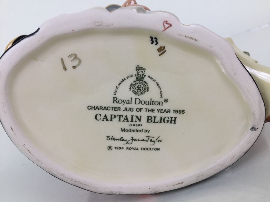 Royal Doulton Medium 'Captain Bligh' D6967 Character Mug 1994 [Photo 3]