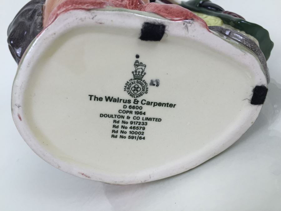 Royal Doulton Medium 'The Walrus & Carpenter' D6600 Character Jug 1964 [Photo 3]