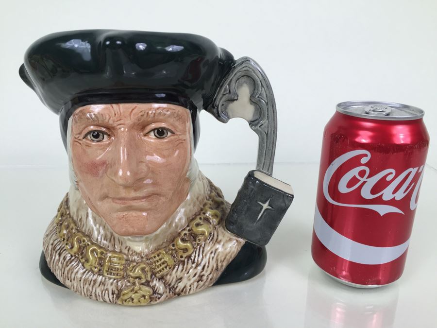 Royal Doulton Large 'Sir Thomas More' D6792 Character Pitcher 1987 [Photo 4]