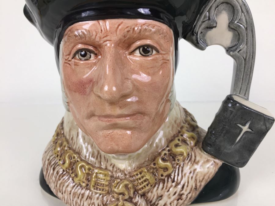 Royal Doulton Large 'Sir Thomas More' D6792 Character Pitcher 1987 [Photo 5]