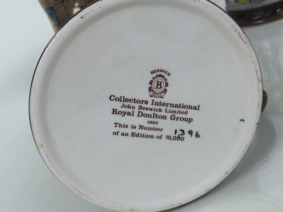 (6) Beswick Royal Doulton Group Mugs Christmas Carol Charles Dickens Limited Editions [Photo 32]