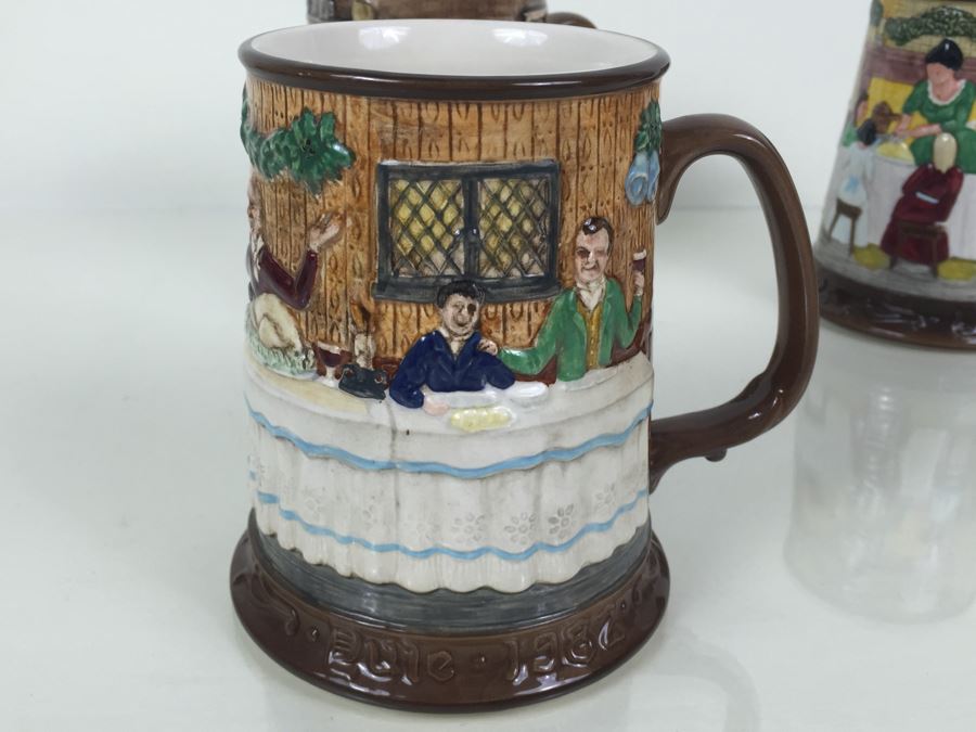 (6) Beswick Royal Doulton Group Mugs Christmas Carol Charles Dickens Limited Editions [Photo 26]