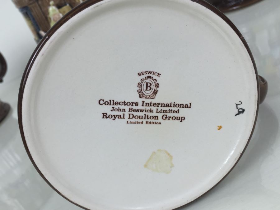 (6) Beswick Royal Doulton Group Mugs Christmas Carol Charles Dickens Limited Editions [Photo 24]