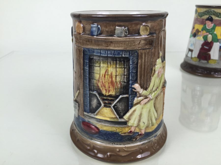 (6) Beswick Royal Doulton Group Mugs Christmas Carol Charles Dickens Limited Editions [Photo 38]