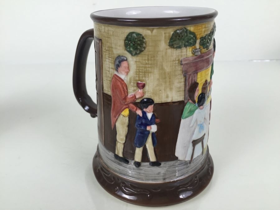 (6) Beswick Royal Doulton Group Mugs Christmas Carol Charles Dickens Limited Editions [Photo 45]