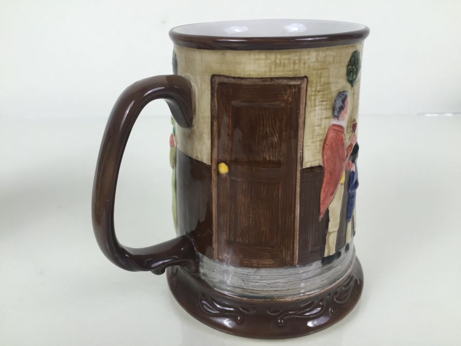 (6) Beswick Royal Doulton Group Mugs Christmas Carol Charles Dickens Limited Editions [Photo 44]