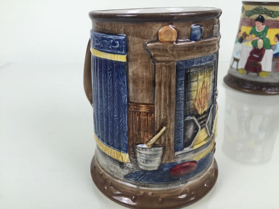 (6) Beswick Royal Doulton Group Mugs Christmas Carol Charles Dickens Limited Editions [Photo 37]