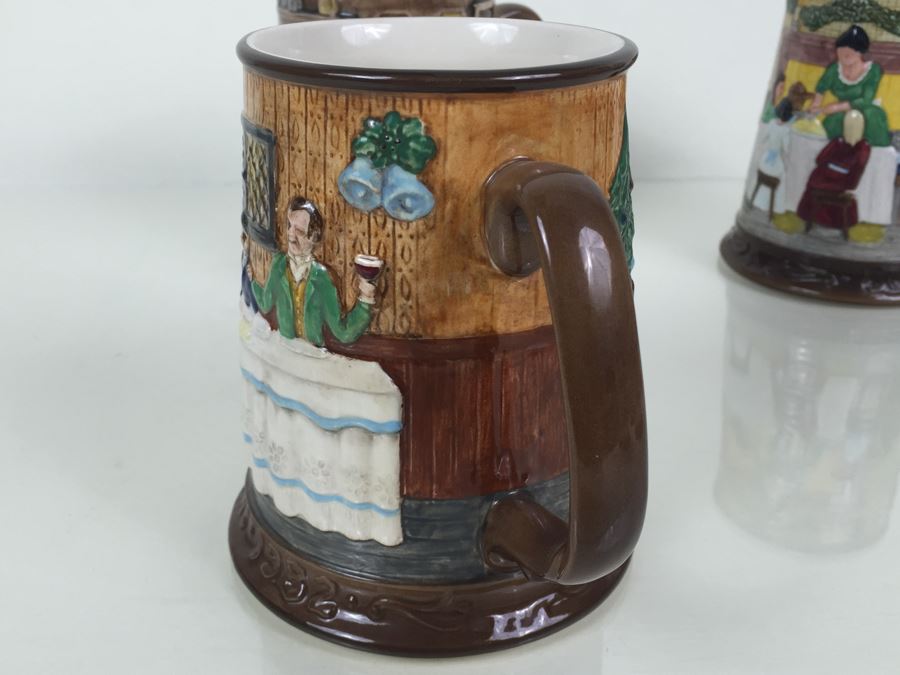 (6) Beswick Royal Doulton Group Mugs Christmas Carol Charles Dickens Limited Editions [Photo 27]