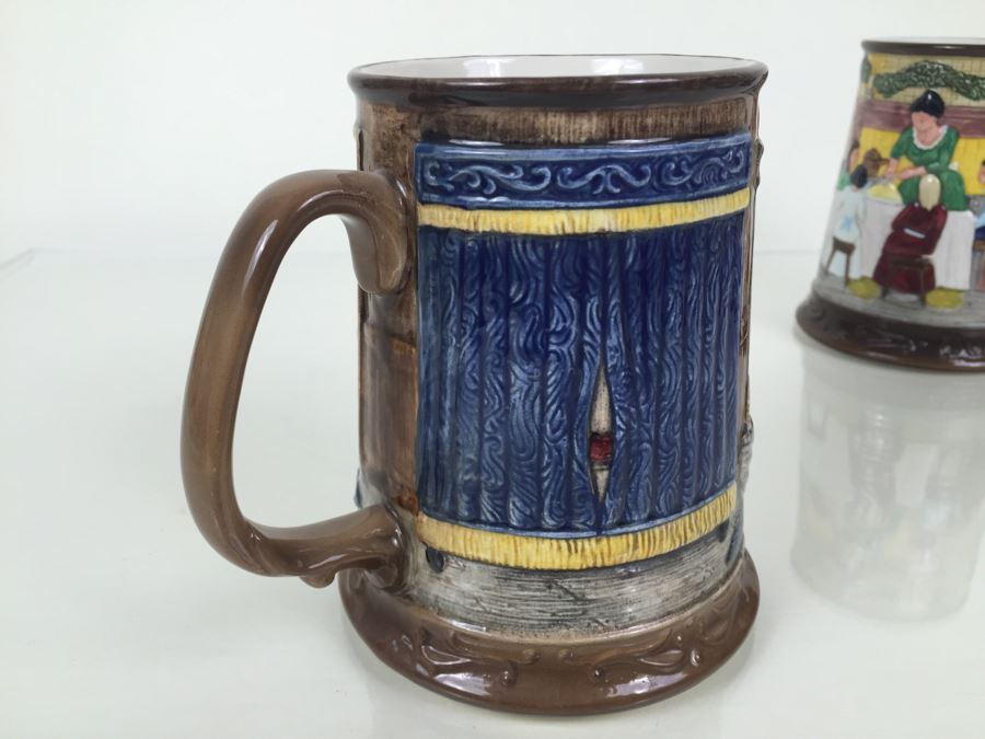 (6) Beswick Royal Doulton Group Mugs Christmas Carol Charles Dickens Limited Editions [Photo 36]