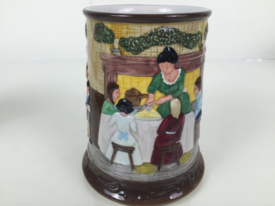 (6) Beswick Royal Doulton Group Mugs Christmas Carol Charles Dickens Limited Editions [Photo 46]