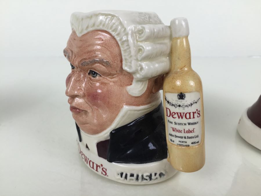 (3) Royal Doulton Character Jugs Liquor Advertising Dewar's, Beam Whiskey And Pick-Kwik Wines And Spirits Derby Limited Edition Of 2,000 [Photo 27]