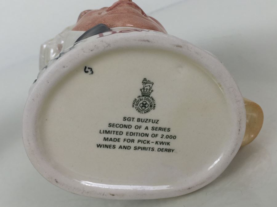 (3) Royal Doulton Character Jugs Liquor Advertising Dewar's, Beam Whiskey And Pick-Kwik Wines And Spirits Derby Limited Edition Of 2,000 [Photo 16]