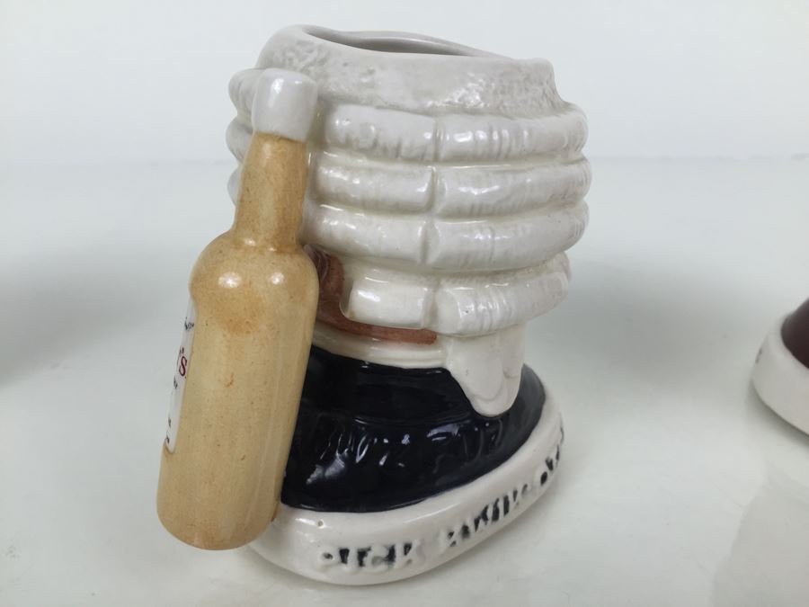 (3) Royal Doulton Character Jugs Liquor Advertising Dewar's, Beam Whiskey And Pick-Kwik Wines And Spirits Derby Limited Edition Of 2,000 [Photo 11]