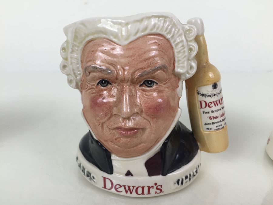 (3) Royal Doulton Character Jugs Liquor Advertising Dewar's, Beam Whiskey And Pick-Kwik Wines And Spirits Derby Limited Edition Of 2,000 [Photo 10]