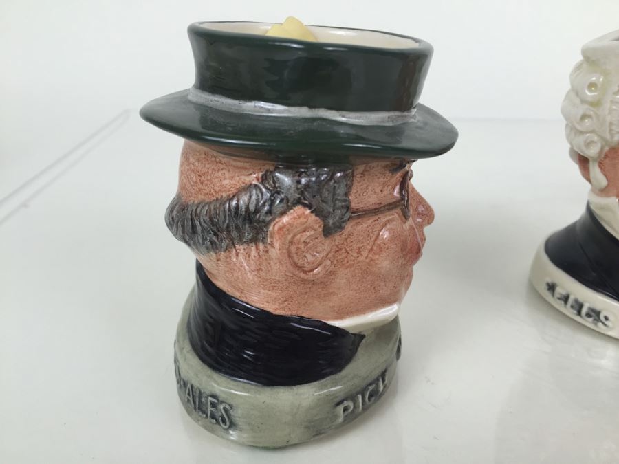 (3) Royal Doulton Character Jugs Liquor Advertising Dewar's, Beam Whiskey And Pick-Kwik Wines And Spirits Derby Limited Edition Of 2,000 [Photo 7]