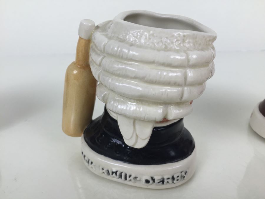 (3) Royal Doulton Character Jugs Liquor Advertising Dewar's, Beam Whiskey And Pick-Kwik Wines And Spirits Derby Limited Edition Of 2,000 [Photo 12]