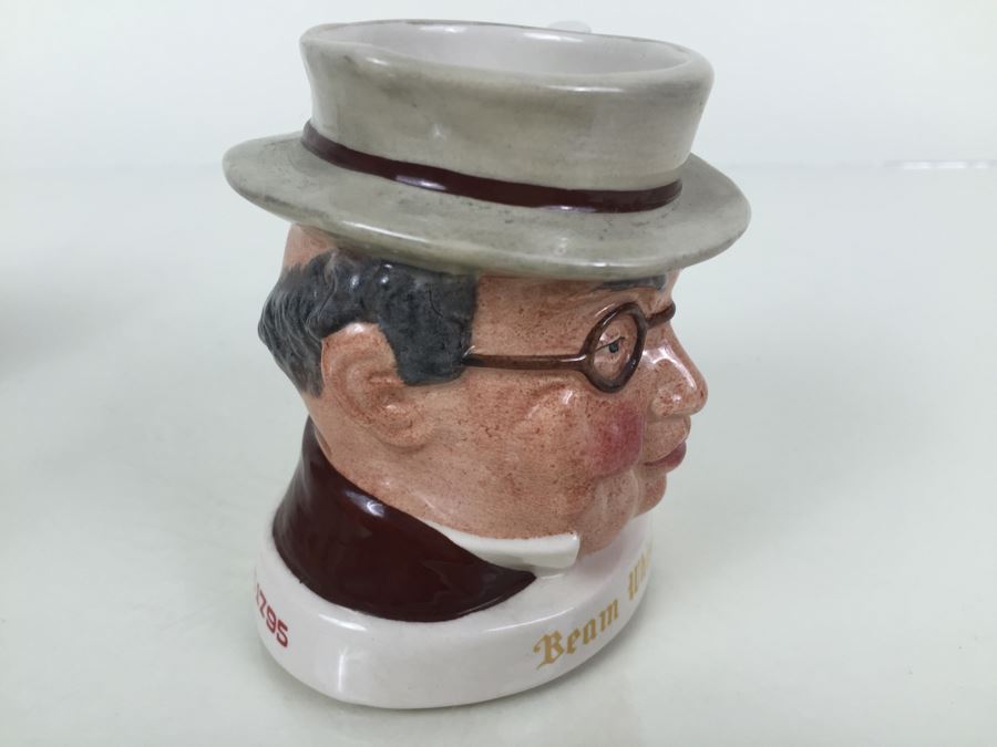 (3) Royal Doulton Character Jugs Liquor Advertising Dewar's, Beam Whiskey And Pick-Kwik Wines And Spirits Derby Limited Edition Of 2,000 [Photo 23]