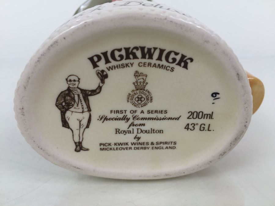 Royal Doulton Character Jug Mr. Micawber Pickwick Whiskey Ceramics First Of A Series Pick Kwik Wines & Spirits Advertising [Photo 10]