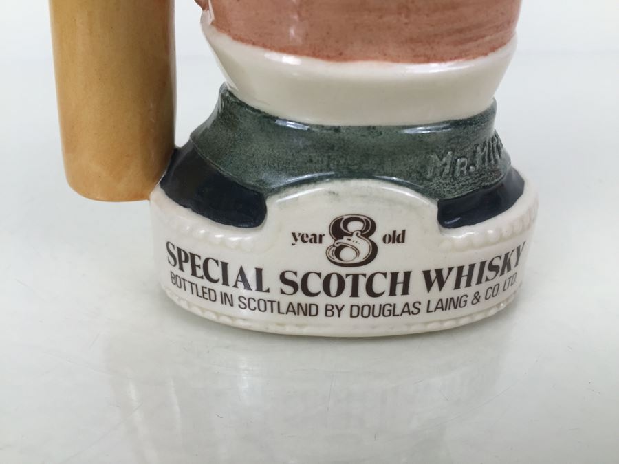 Royal Doulton Character Jug Mr. Micawber Pickwick Whiskey Ceramics First Of A Series Pick Kwik Wines & Spirits Advertising [Photo 8]