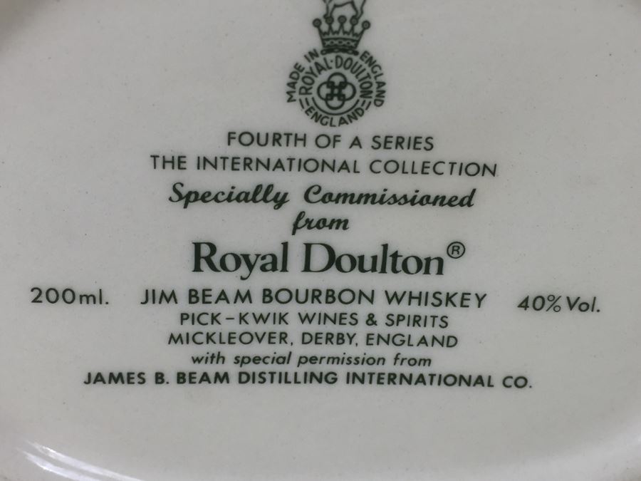 Royal Doulton Character Jug Fourth Of A Series Samurai Warrior Jim Beam Bourbon Whiskey Advertising [Photo 11]