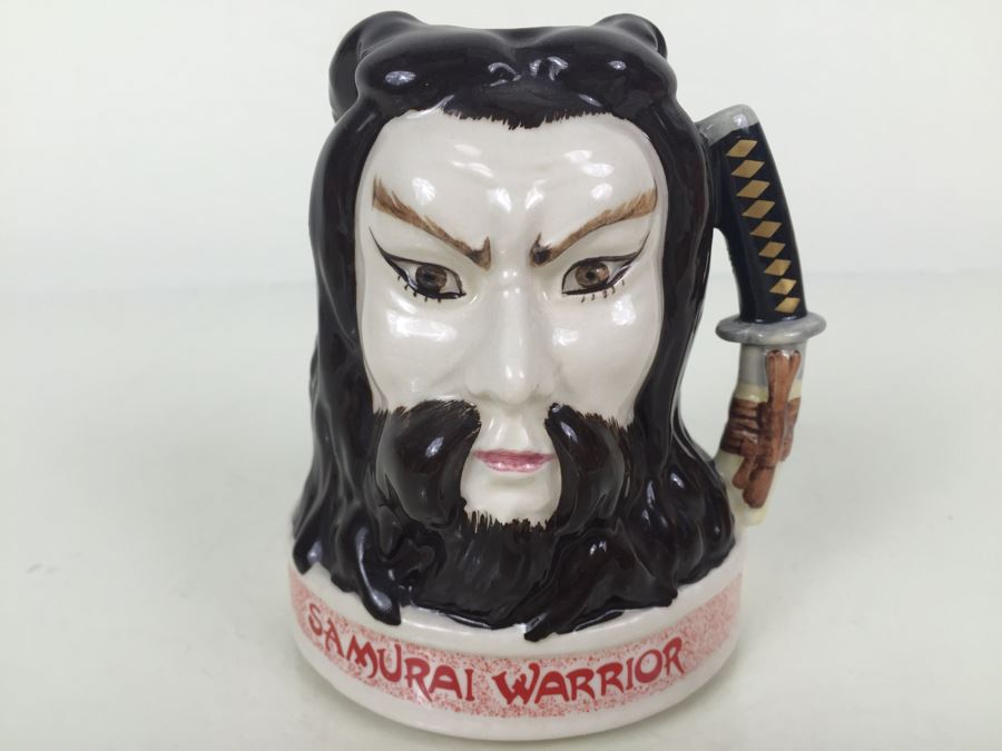 Royal Doulton Character Jug Fourth Of A Series Samurai Warrior Jim Beam Bourbon Whiskey Advertising [Photo 1]