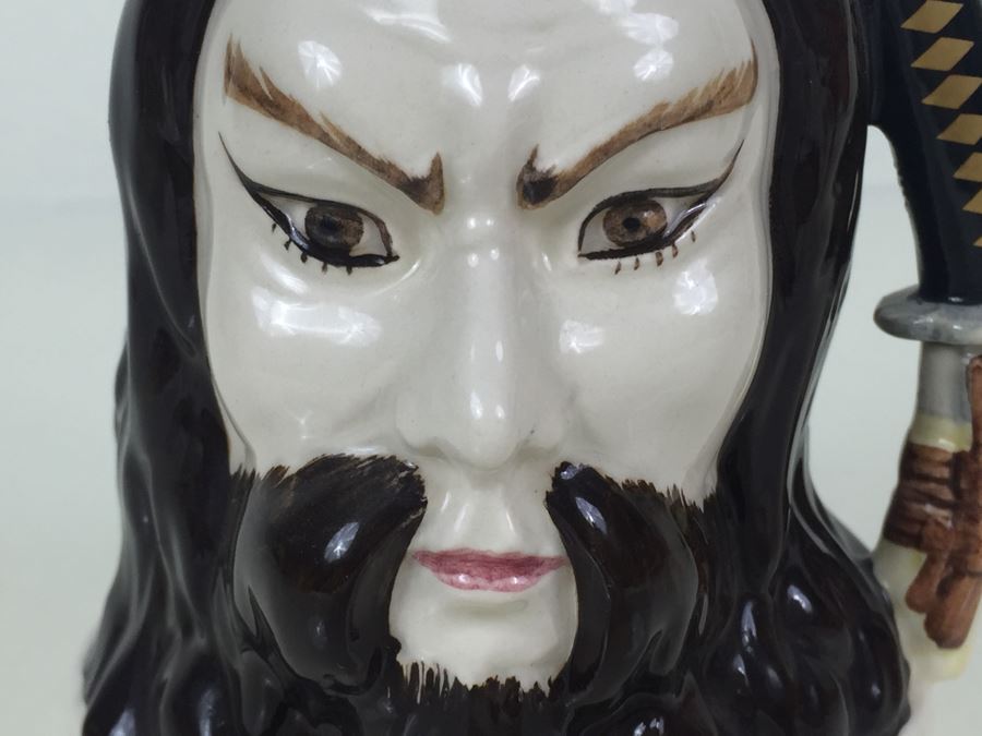 Royal Doulton Character Jug Fourth Of A Series Samurai Warrior Jim Beam Bourbon Whiskey Advertising [Photo 5]