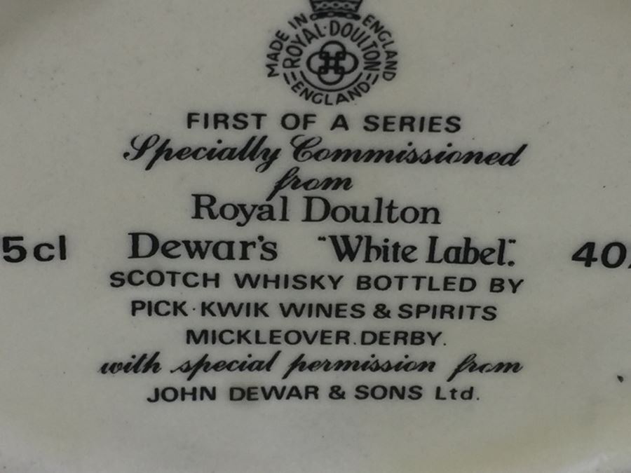 Royal Doulton Character Jug Mr. Micawber Dewars White Label First Of A Series Advertising [Photo 11]