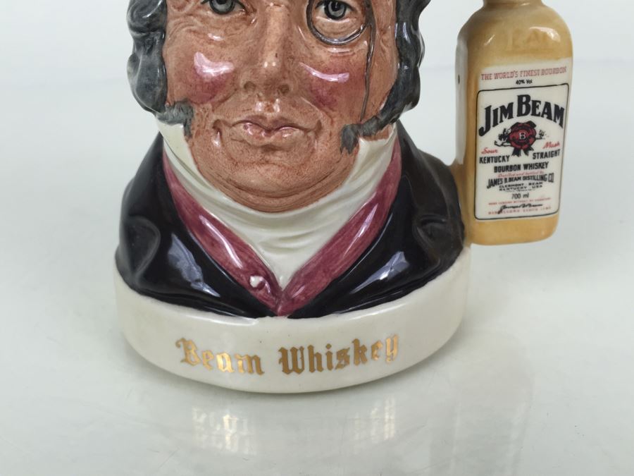 Royal Doulton Character Jug Old Mr. Turveydrop The Pickwick Collection Jim Beam Bourbon Whiskey Advertising [Photo 6]