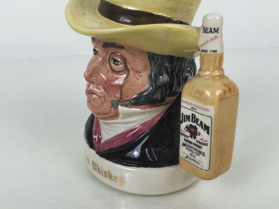 Royal Doulton Character Jug Old Mr. Turveydrop The Pickwick Collection Jim Beam Bourbon Whiskey Advertising [Photo 2]