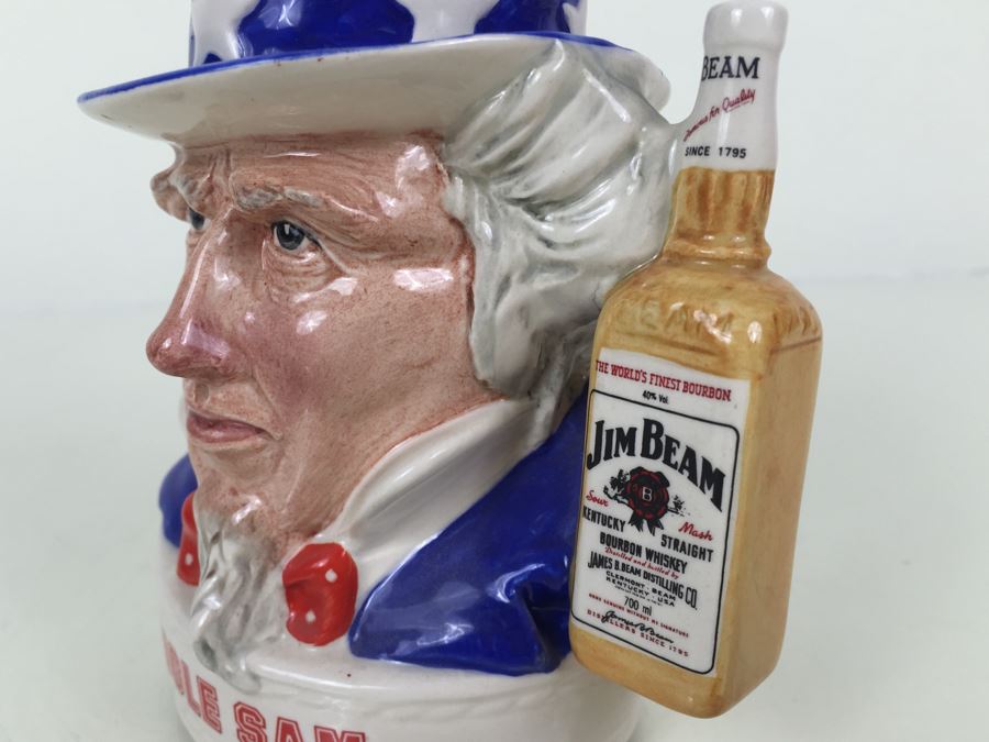 Royal Doulton Character Jug Jim Beam Bourbon Whiskey Uncle Sam Advertising [Photo 2]