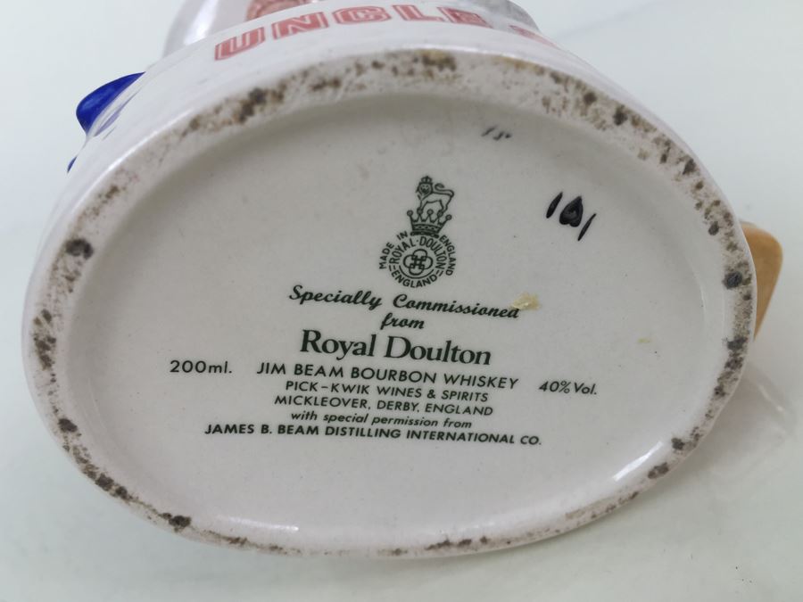 Royal Doulton Character Jug Jim Beam Bourbon Whiskey Uncle Sam Advertising [Photo 3]
