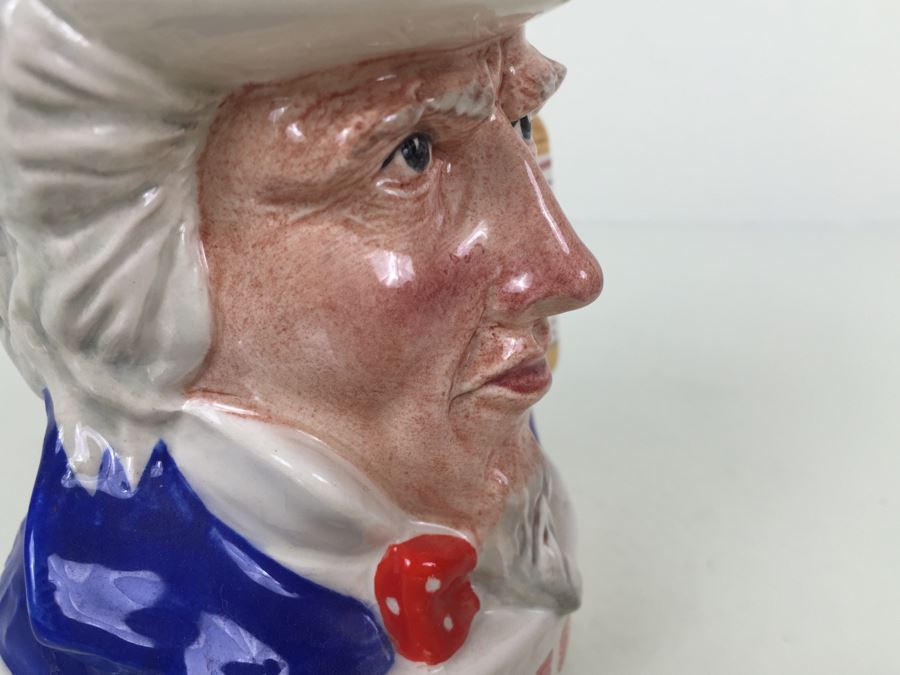 Royal Doulton Character Jug Jim Beam Bourbon Whiskey Uncle Sam Advertising [Photo 12]