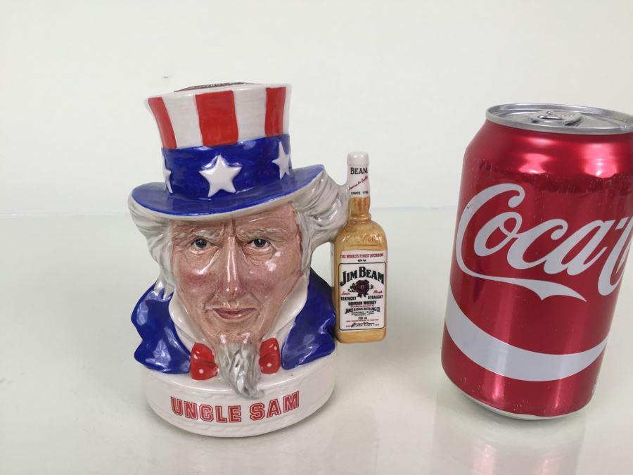 Royal Doulton Character Jug Jim Beam Bourbon Whiskey Uncle Sam Advertising [Photo 4]
