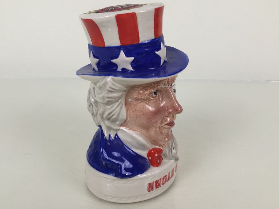 Royal Doulton Character Jug Jim Beam Bourbon Whiskey Uncle Sam Advertising [Photo 11]